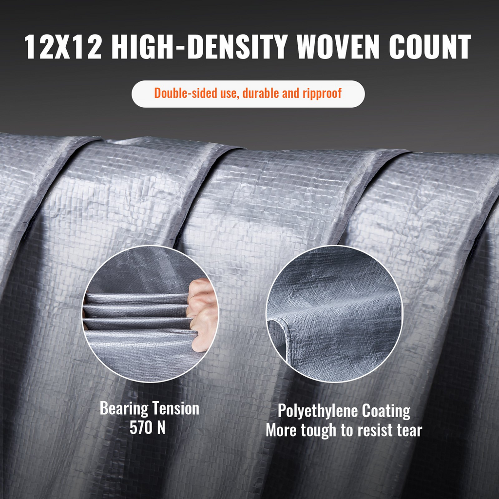 VEVOR Lona impermeable de 20 x 30 pies de 10 milésimas de pulgada