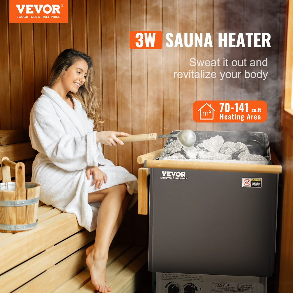 Calentador de sauna VEVOR  de 3KW y 220V