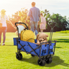 VEVOR Carrito de jardín plegable extragrande con toldo extraíble