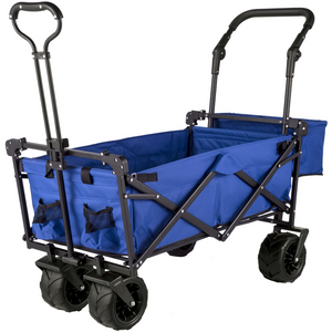 VEVOR Carrito de jardín plegable extragrande con toldo extraíble