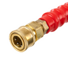 Manguera para hidrolavadora VEVOR 100 pies sin torceduras 3/8"-φ14.8 macho, 3/8"-φ15 hembra radio de curvatura de 4.9'' de 4800 PSI