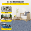 VEVOR Alfombra marina gris de 1,80 m x 8,9 m