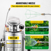 VEVOR Rociador de agua manual de 1 galón de acero inoxidable con varilla y mango de 12 pulgadas y manguera reforzada de 3 pies