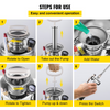 VEVOR Rociador de agua manual de 1 galón de acero inoxidable con varilla y mango de 12 pulgadas y manguera reforzada de 3 pies
