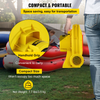 Soplador de aire VEVOR 450 W 0.6 HP para castillos inflables y toboganes amarillo
