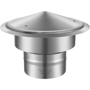 VEVOR - Tapa de chimenea de acero inoxidable de 6 pulgadas tapas aumentadas de 11,81 pulgadas