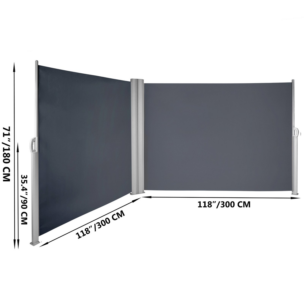 Toldo lateral retráctil VEVOR 71'' x 236''
