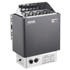 Calentador de sauna VEVOR de 6KW y 220V temporizador de 3 h y temperatura ajustable para un máximo de 176-318 pies cúbicos