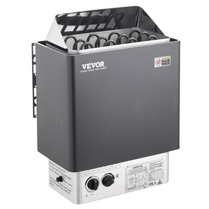 Calentador de sauna VEVOR de 6KW y 220V temporizador de 3 h y temperatura ajustable para un máximo de 176-318 pies cúbicos