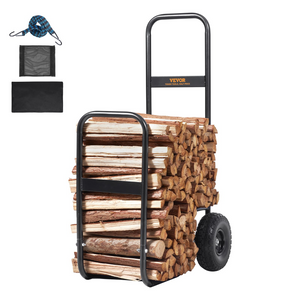 VEVOR Carrito para leña capacidad de 250 libras