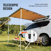 Toldo lateral para coche VEVOR de 4,6 x 6,6 pies retráctil para coche PU3000 mm UV50+ con bolsa de almacenamiento impermeable