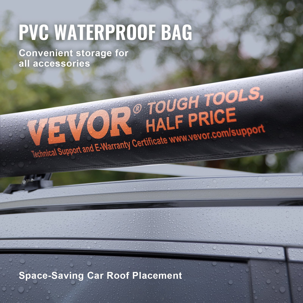 Toldo lateral para coche VEVOR de 4,6 x 6,6 pies retráctil para coche PU3000 mm UV50+ con bolsa de almacenamiento impermeable