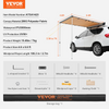 Toldo lateral para coche VEVOR de 4,6 x 6,6 pies retráctil para coche PU3000 mm UV50+ con bolsa de almacenamiento impermeable