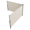 Toldo lateral retráctil beige VEVOR de 71 x 236 pulgadas