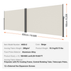 Toldo retráctil beige VEVOR de 63'' x 236''