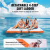 VEVOR Muelle flotante inflable de 6 x 5 pies