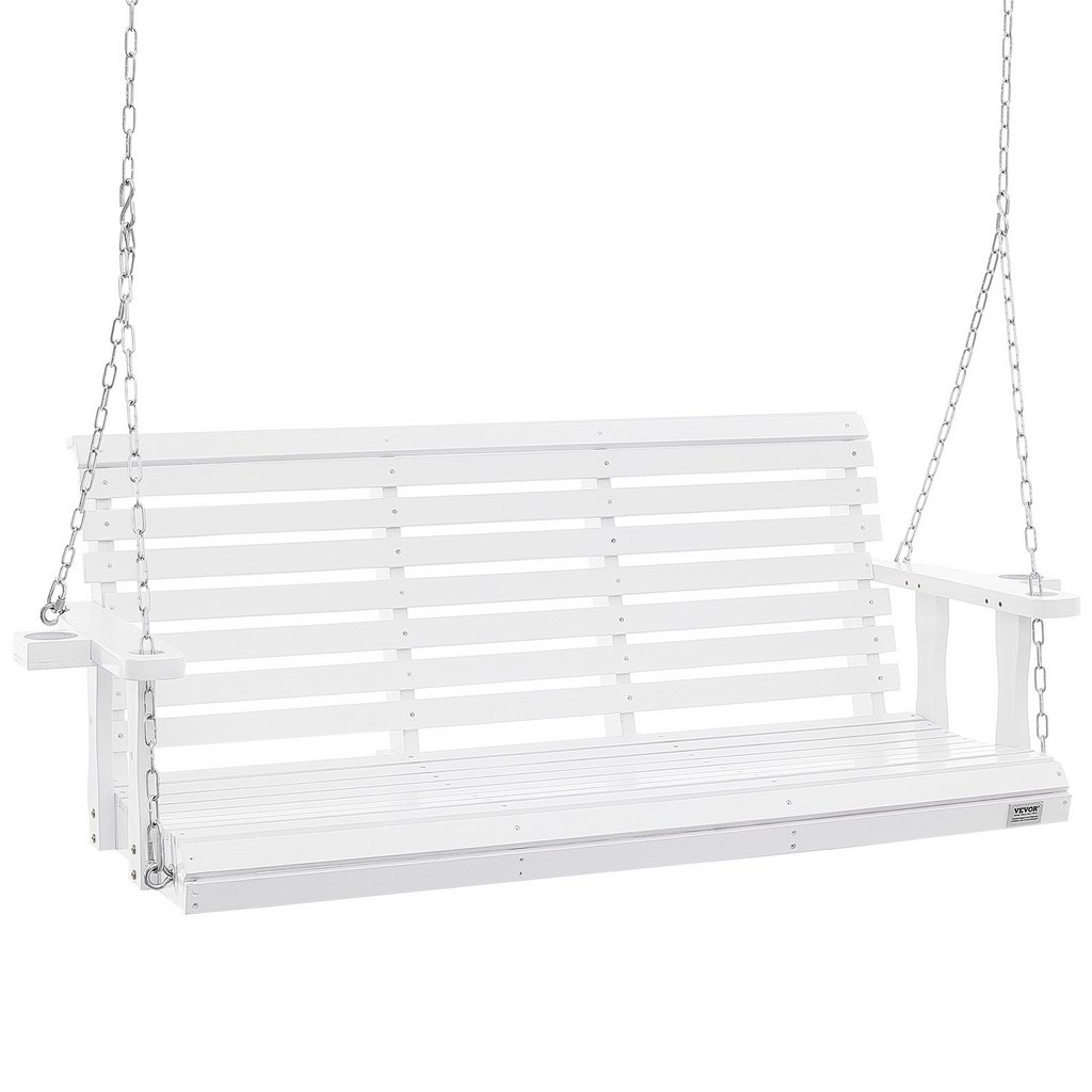 VEVOR Columpio de madera para porche de 1,6 m capacidad de carga mejorada de 400 kg,