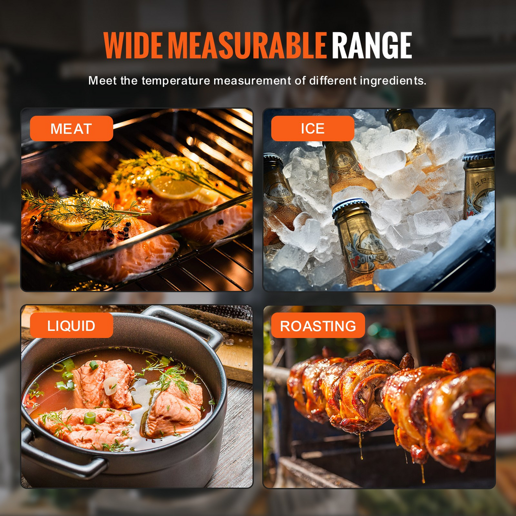 Termómetro de lectura instantánea para carne VEVOR Grillers para parrillas y cocina