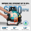 Soplador de hojas con mochila VEVOR 2 tiempos 52 CC con tanque de combustible de 1,37 L 480 CFM 175 MPH