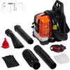Soplador de hojas con mochila VEVOR 2 tiempos 52 CC con tanque de combustible de 1,37 L 480 CFM 175 MPH