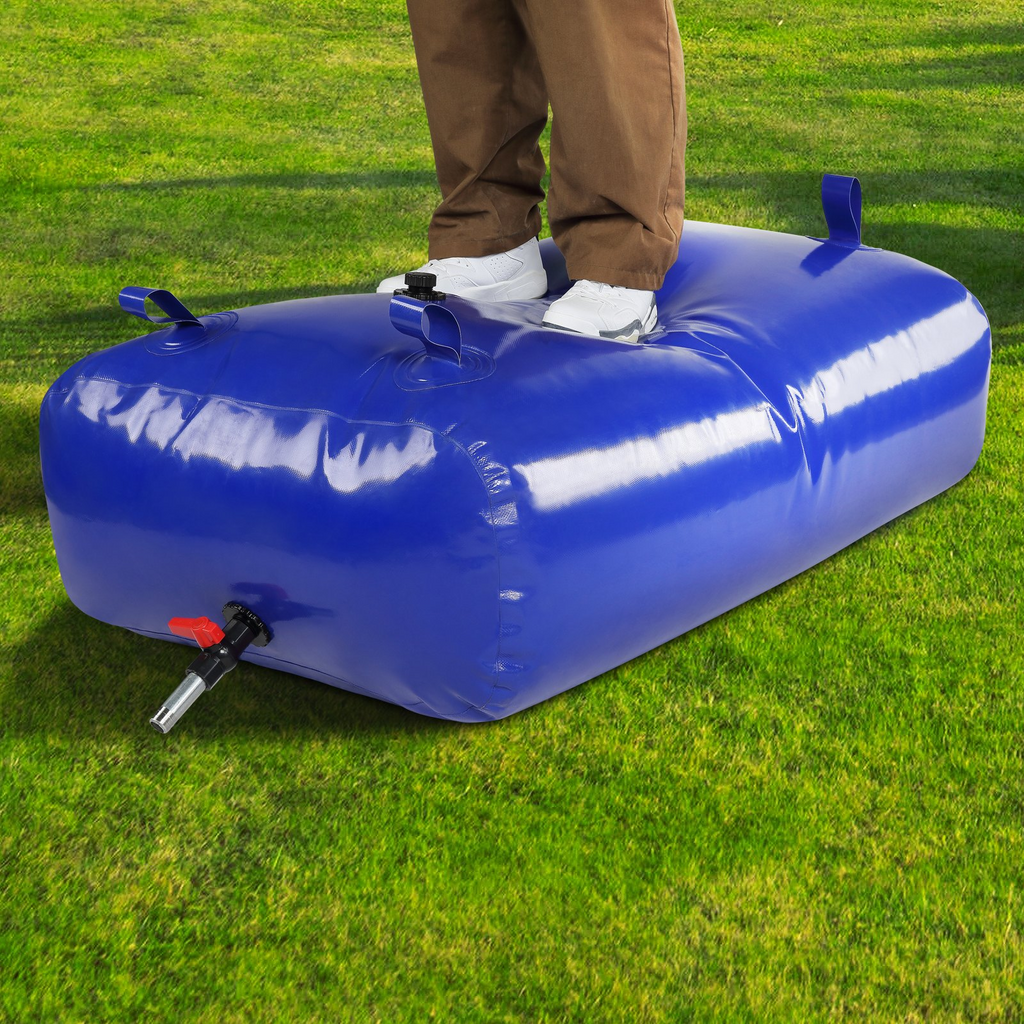 VEVOR - Tanque de agua para RV de 330 l/87 galones contenedor de agua plegable de PVC azul 1000 D