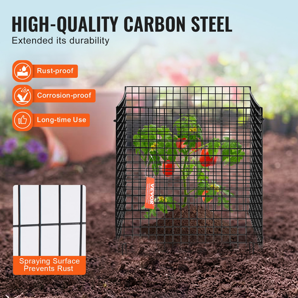 VEVOR - Paquete de 10 protectores de plantas de animales de 12 x 12 pulgadas