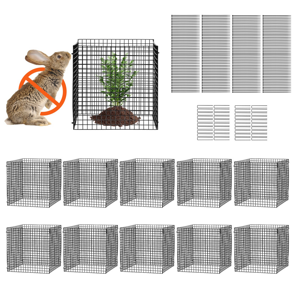 VEVOR - Paquete de 10 protectores de plantas de animales de 12 x 12 pulgadas