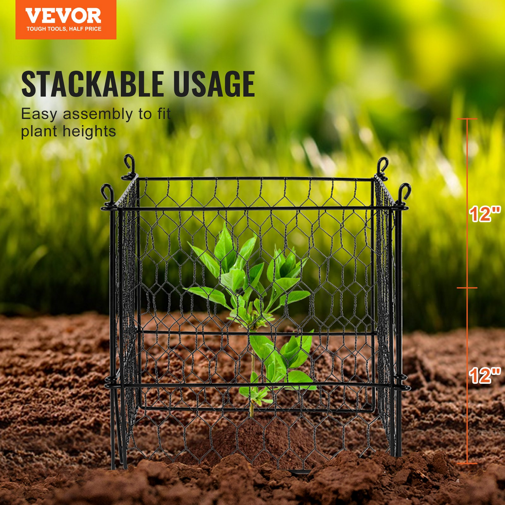 VEVOR - Paquete de 5 protectores de plantas de animales de 13,4 x 13,4 pulgadas