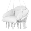 Silla colgante tipo hamaca VEVOR de macramé con cojín para interior y exterior