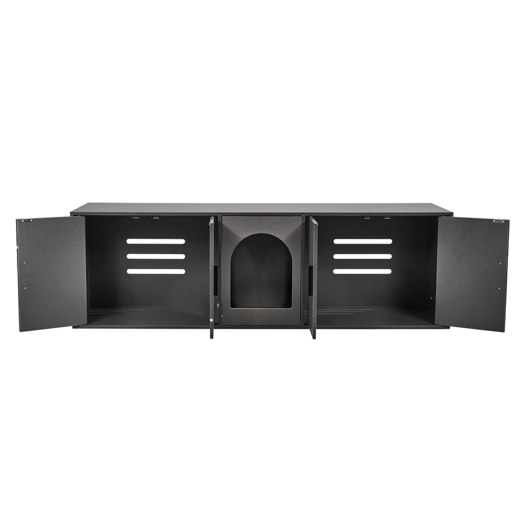 Caja de arena para gatos VEVOR mueble de 57,9"