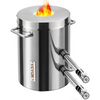 Kit de horno de fusión de propano VEVOR, hornos de fundición de gran capacidad de 12 kg para el hogar, fundición de acero inoxidable, forja de herrería con crisol