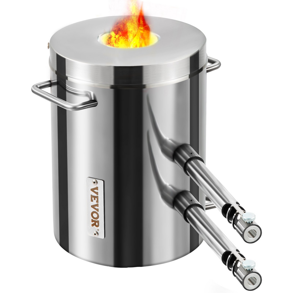 Kit de horno de fusión de propano VEVOR, hornos de fundición de gran capacidad de 12 kg para el hogar, fundición de acero inoxidable, forja de herrería con crisol