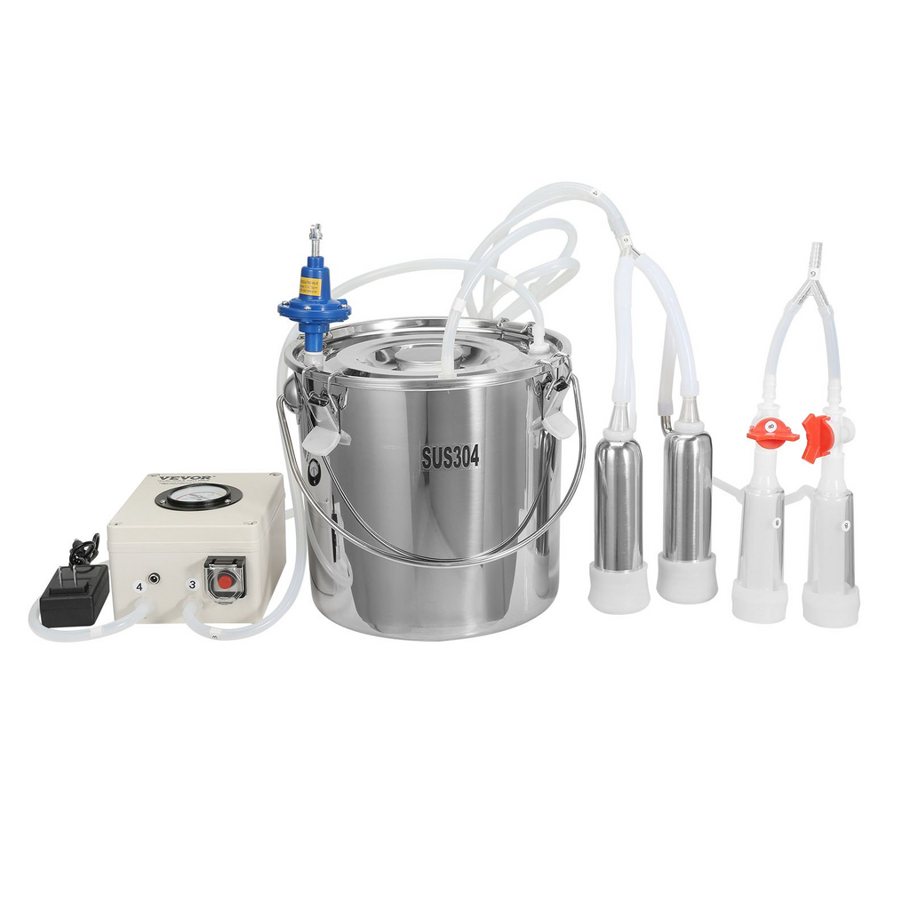 Ordeñadora de cabras VEVOR cubo de acero inoxidable 304 de 12 L