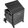 Carrito de compras plegable VEVOR de 53 l con tapa y asa ajustable para subir escaleras