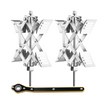 VEVOR Estabilizador de calzos para ruedas de autocaravana para ruedas de RV en forma de X Apto para Espacios de Neumáticos de 1.5" a 10"