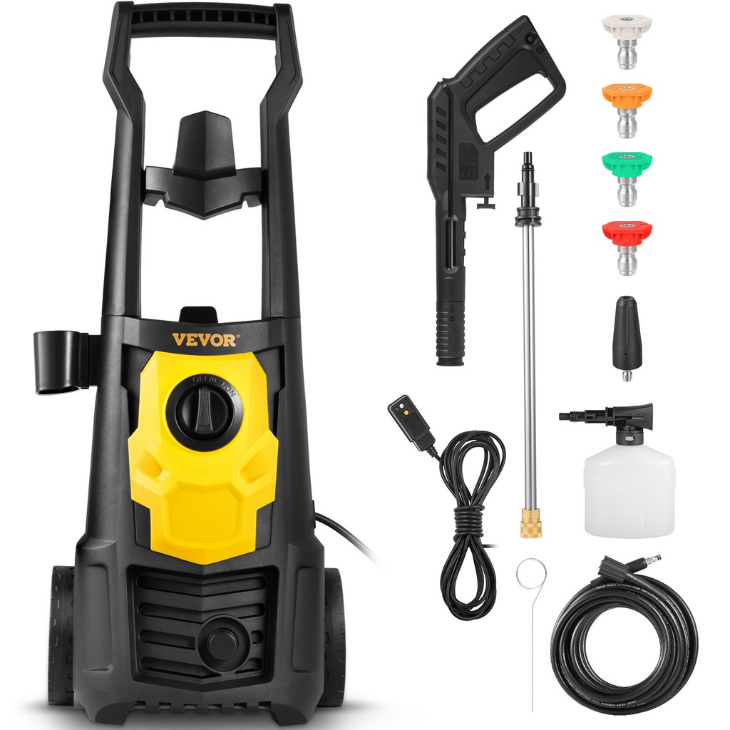 Hidrolavadora eléctrica VEVOR 2000 PSI máx 1,76 GPM con manguera de 30 pies
