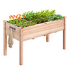 VEVOR - Macetero elevado de madera para jardín 120 x 57 x 76 cm