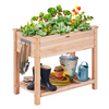 VEVOR - Macetero elevado de madera para jardín 33,9 x 18,1 x 30 pulgadas