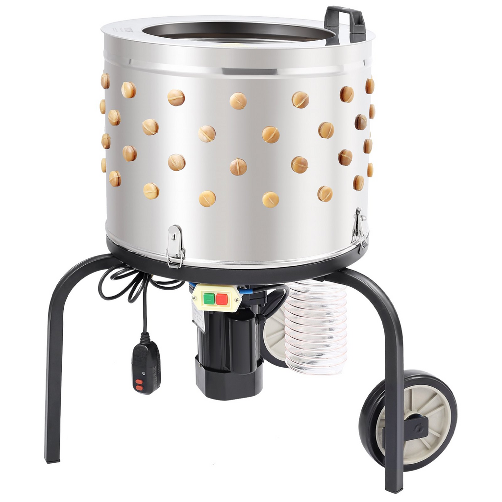 Desplumadora de pollos VEVOR de 20 pulgadas con 108 dedos suaves 500 W