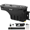 Caja de almacenamiento para caja de camioneta tapa con cerradura impermeable ABS para hueco de rueda de 6,6 galones/20 l con candado con contraseña compatible con Dodge Ram 1500 2019-2021