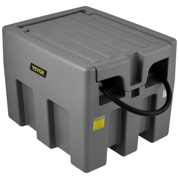 VEVOR Tanque de diésel portátil, capacidad de 58 galones y caudal de 10 GPM, tanque de combustible diésel con bomba de transferencia eléctrica de 12 V y manguera de goma de 13,1 pies, tanque de transferencia diésel