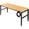 Banco de trabajo VEVOR de altura ajustable mesa de garaje de 61" x 20" con alturas de 27,1" a 36" capacidad de carga de 2000 libras
