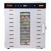 Máquina deshidratadora de alimentos VEVOR 10 bandejas de acero inoxidable