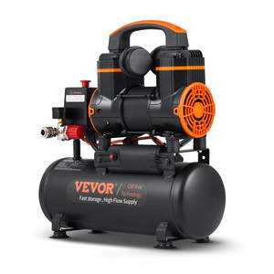 Compresor de aire VEVOR de 2,1 galones 900 W 2,2 CFM a 90 PSI 70 dB ultra silencioso sin aceite