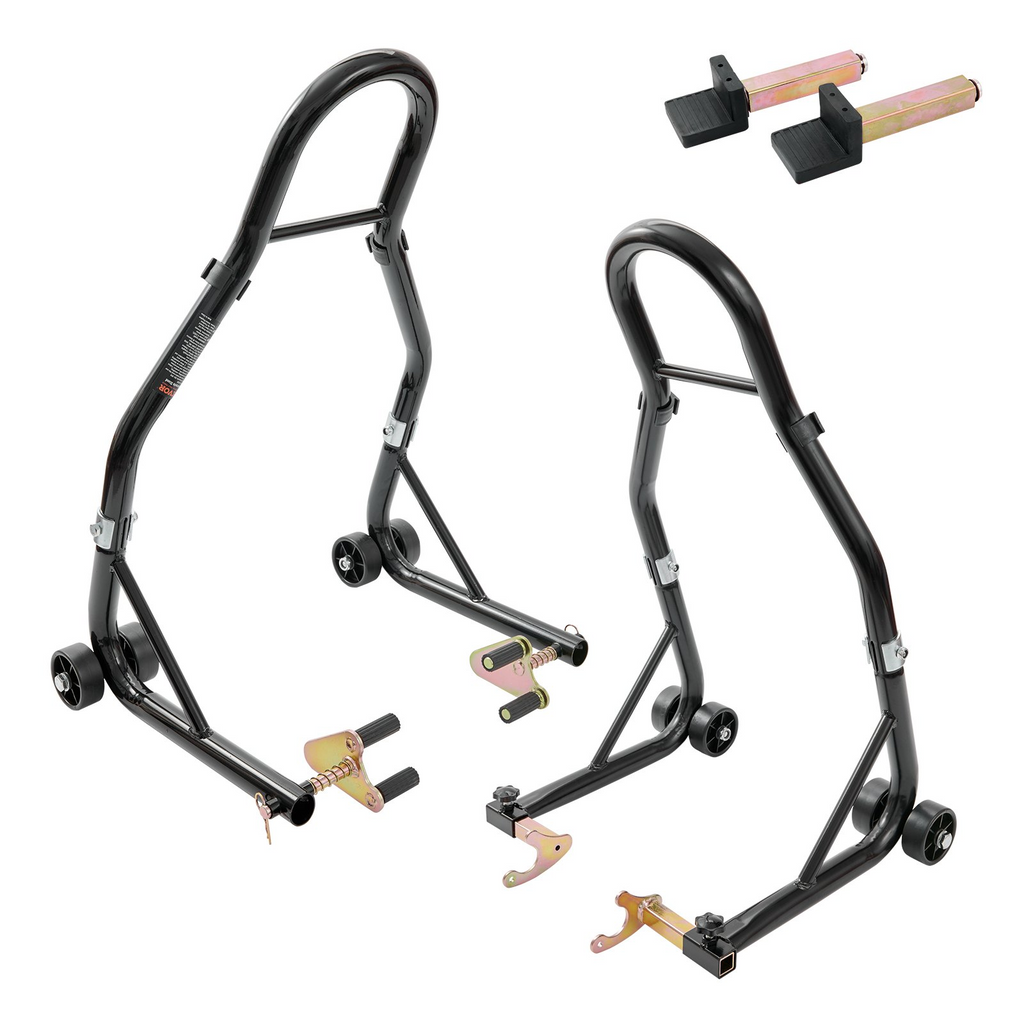 Soporte elevador para motocicleta 850 lb combinado delantero y trasero de horquilla