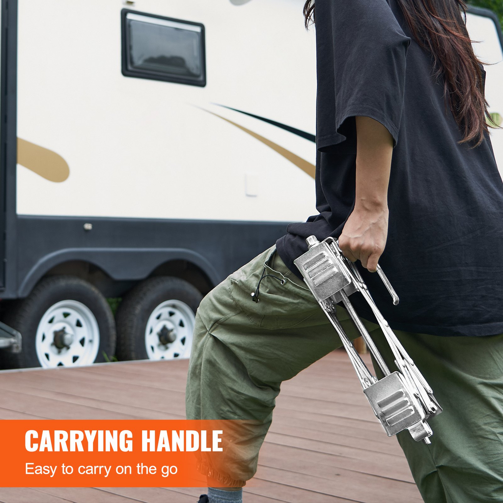 VEVOR Estabilizador de calzos para ruedas de autocaravana para ruedas de RV en forma de X Apto para Espacios de Neumáticos de 1.5" a 10"