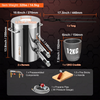 Kit de horno de fusión de propano VEVOR, hornos de fundición de gran capacidad de 12 kg para el hogar, fundición de acero inoxidable, forja de herrería con crisol