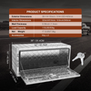 VEVOR Caja de almacenamiento para debajo de la carrocería de camión 36" × 14" × 16"