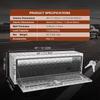 VEVOR Caja de almacenamiento para debajo de la carrocería de camión 48" × 17" × 18"