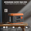 Estación de energía portátil VEVOR 296Wh 300W Batería de litio de respaldo